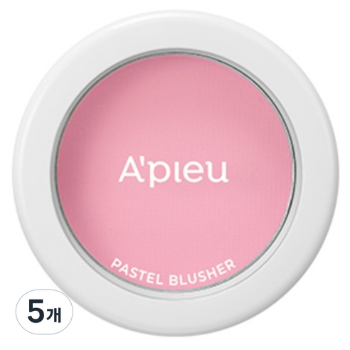 어퓨 파스텔 블러셔, PK10 Berry Pink, 5개
