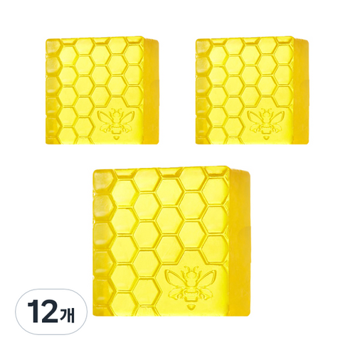 미친스킨 프로폴리스 벌집모공팩 비누, 90g, 12개