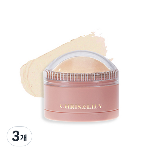 크리스앤릴리 돔 글 블러셔 11g, 내츄럴 하이라이터, 3개