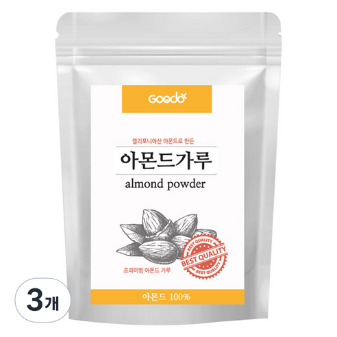 구도 아몬드가루, 500g, 3개