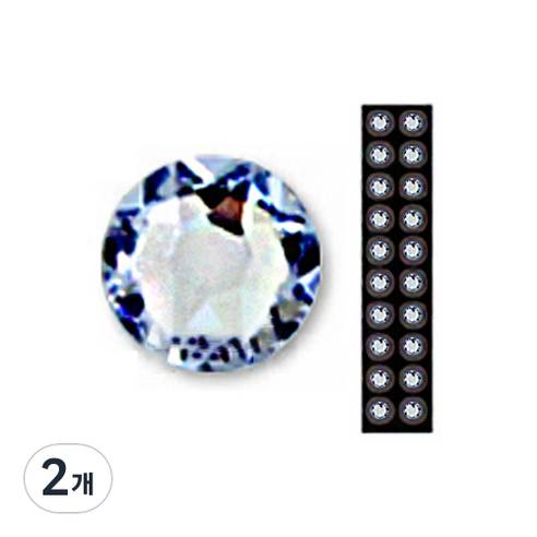 와사비네코 미미츠보 쥬얼리 귀지압패치 M 3.0mm 20p, 라이트사파이어, 2개