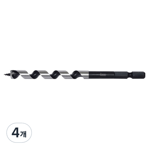 이엑스파워 목공드릴 8mm EAB-8, 4개