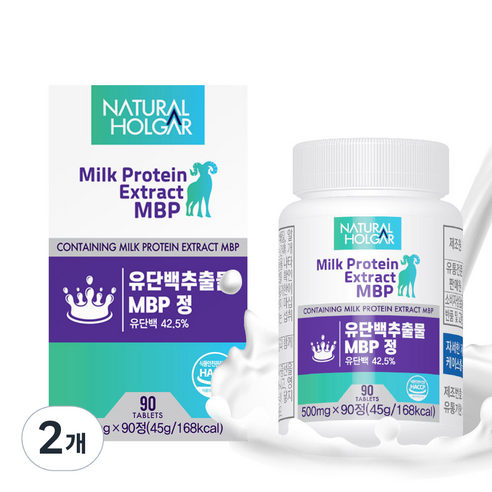 네츄럴올가 유단백추출물 MBP정 90정, 45g, 2개