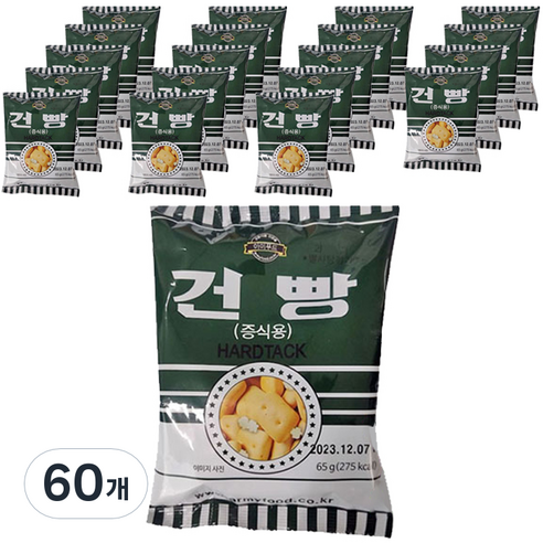 아미푸드 밀건빵, 65g, 60개