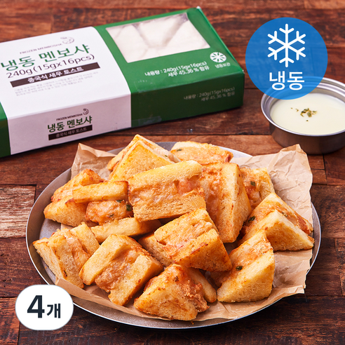 지엔씨푸드 멘보샤 16개입 (냉동), 240g, 4개