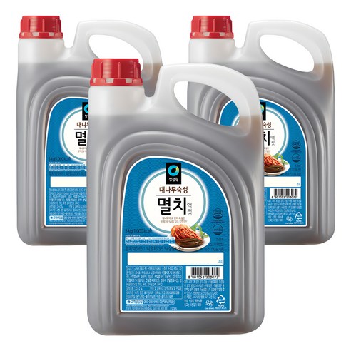청정원 대나무숙성 멸치액젓, 5kg, 3개