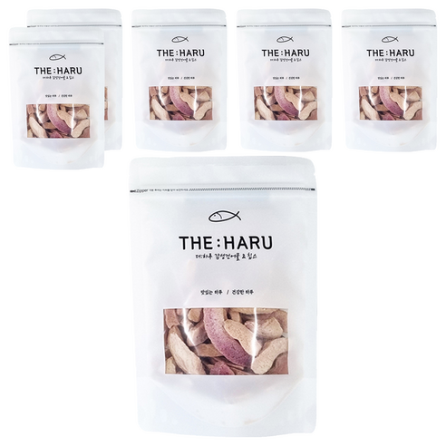 더하루 동결건조 핑크 복숭아칩, 50g, 6개