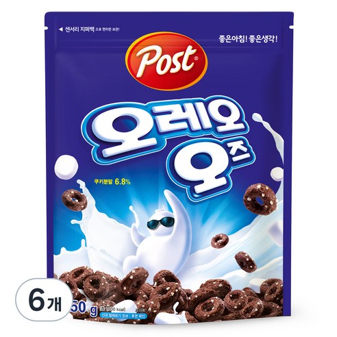 오레오 오즈 시리얼, 250g, 6개