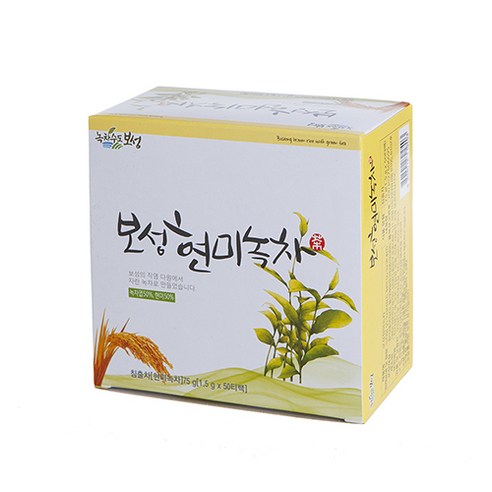 녹차수도보성 보성 현미녹차 티백, 1.5g, 50개입, 1개
