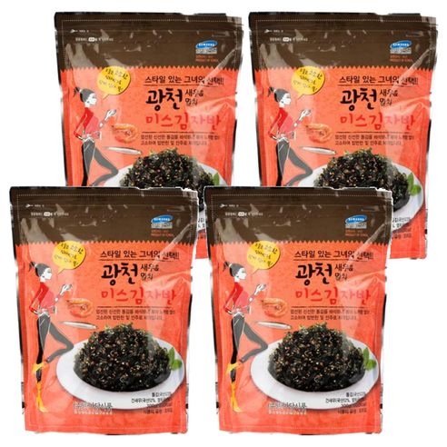광천 새우&멸치 미스 김자반, 300g, 4개