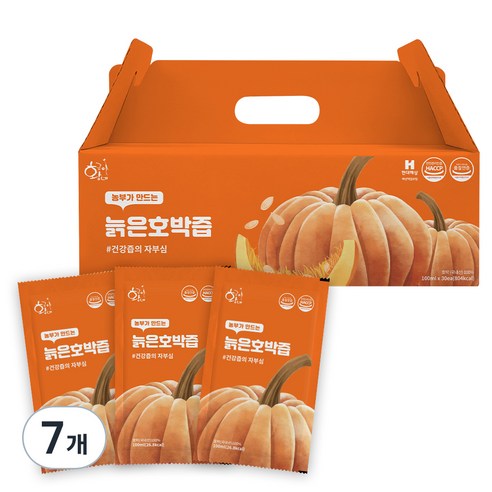 황금이네 국내산 늙은 호박즙, 3L, 7개