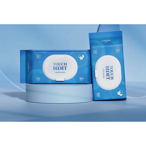 안심 성분과 촉촉함으로 완성하는 건강한 피부, 브라운 터치 비데 물티슈