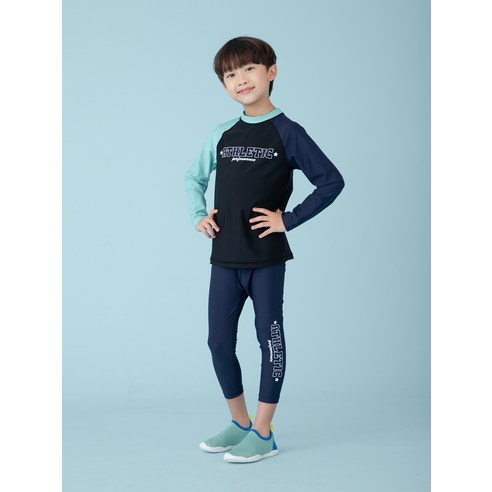 안전하고 스타일리시한 아동용 래쉬가드: 롤리트리 아동용 래쉬가드 상하의 세트