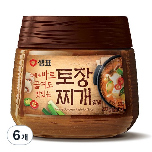 샘표 토장찌개양념, 910g, 6개