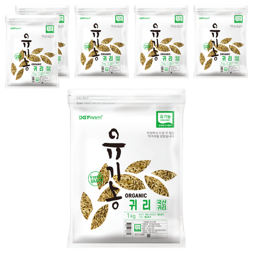 대구농산 유기농 귀리, 1kg, 6개
