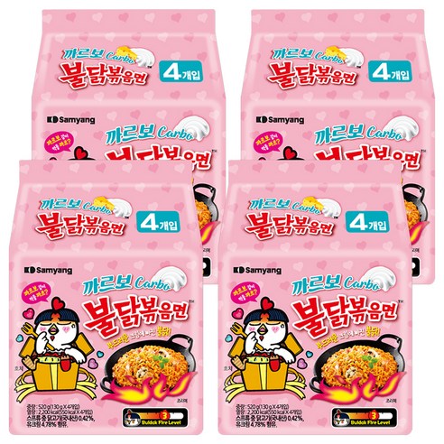 불닭볶음면 까르보 130g, 16개