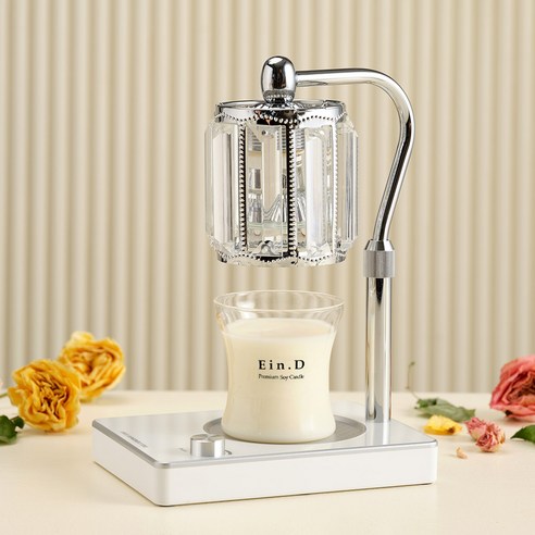 캔들백화점 엘사 캔들워머 실버화이트 + 소이 캔들 150g 세트, 레몬, 1세트