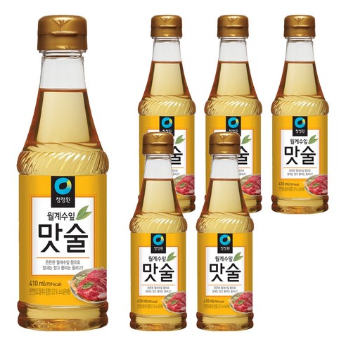 대상 청정원 월계수잎 맛술, 410ml, 6개