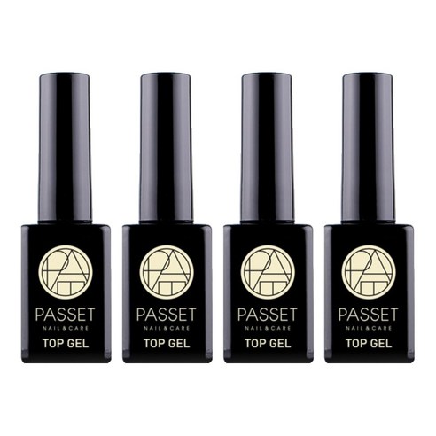 파셋 광빨 네일 탑 젤, 투명색, 10ml, 4개