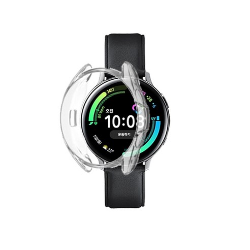 오버기어 갤럭시 워치3 보호케이스 액티브2 투명(44MM), 투명, 1개
