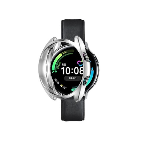 오버기어 갤럭시 워치3 보호케이스 액티브2 실버(44MM), 실버, 1개