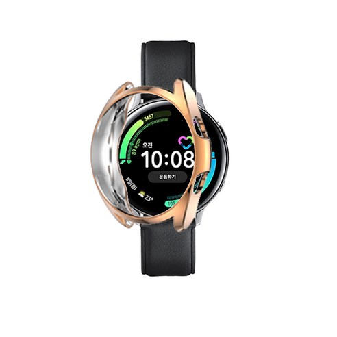 오버기어 갤럭시 워치3 보호케이스 액티브2 로즈골드(44MM), 로즈 골드, 1개