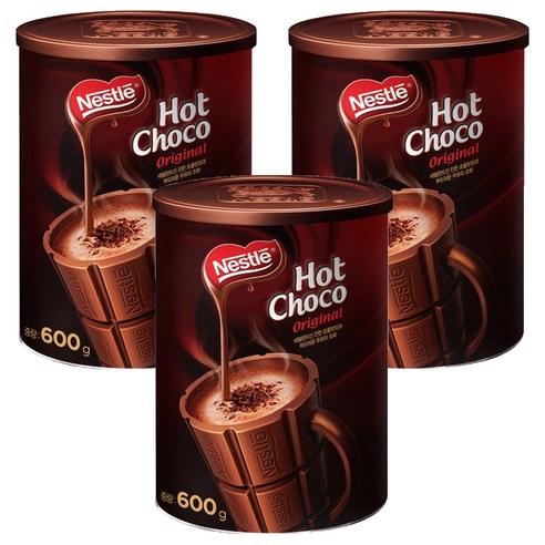네슬레 핫초코 오리지널 분말, 600g, 1개입, 3개