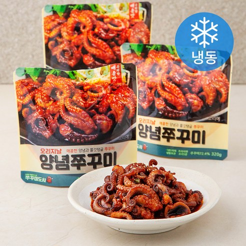 쭈꾸미도사 양념쭈꾸미 (냉동), 320g, 3팩