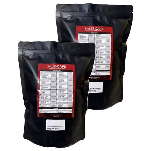 세일즈카페 블렌드 원두커피 연한맛, 더치, 500g, 2개