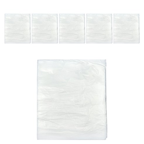 월드크린 분리수거 배접 비닐봉투 백색 50장, 60L, 6개