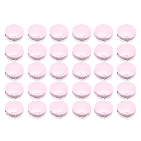 무광 파스텔 냉장고 자석 중 30p, 핑크, 1개