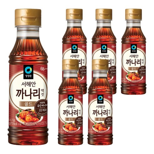청정원 까나리 액젓 골드, 250g, 6개