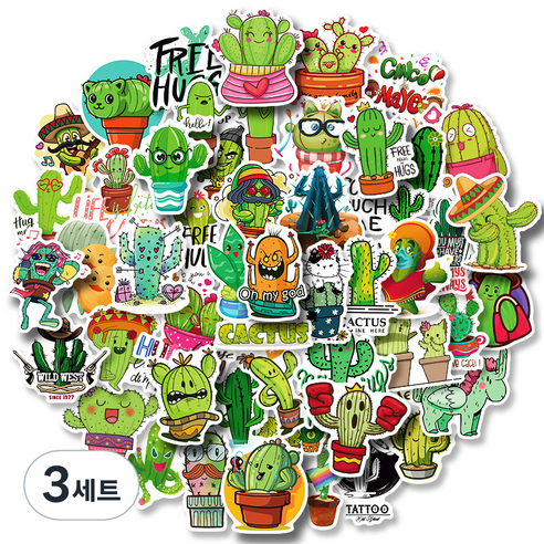 심플리앤 고급형 PVC소재 데코스티커 50p 세트, 3세트, E TYPE