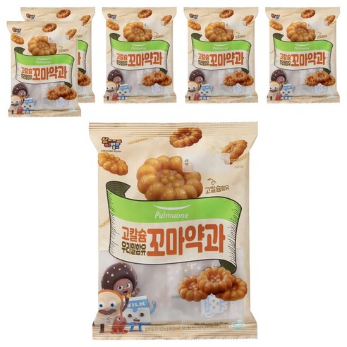 풀무원 우리밀함유 고칼슘 꼬마약과, 200g, 6개