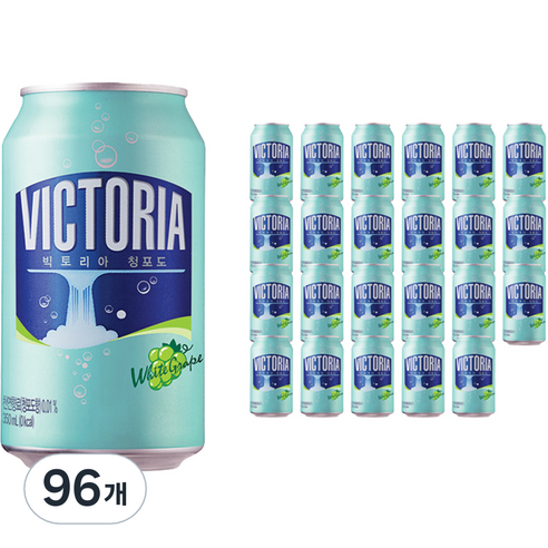 웅진 빅토리아 청포도 탄산수, 350ml, 96개