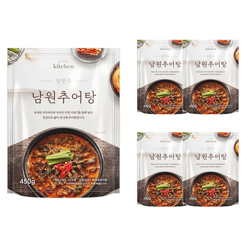 원더키친 광한루 남원추어탕, 450g, 5개 - 즉석탕/찌개 | 쿠팡