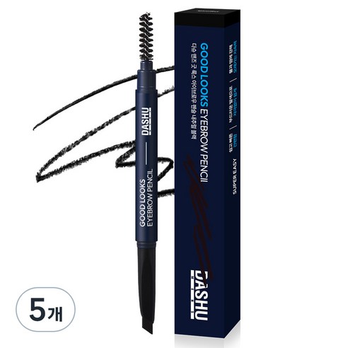 다슈 맨즈 굿 룩스 아이브로우, 내추럴 블랙, 5개