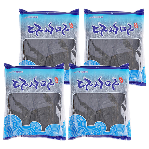 백송식품 꼭지다시마, 500g, 4개