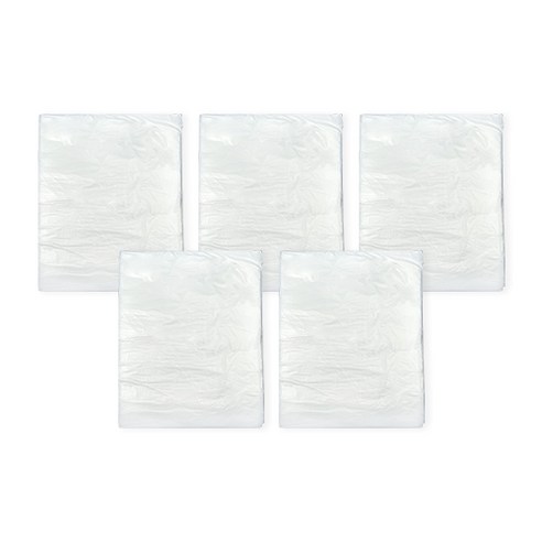 월드크린 분리수거 배접 비닐봉투 백색, 80L, 100개