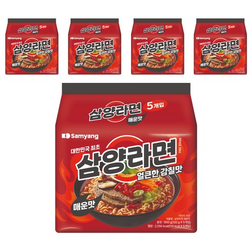 삼양라면 매운맛 120g, 25개