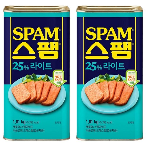 스팸 25% 라이트, 2개, 1.81kg