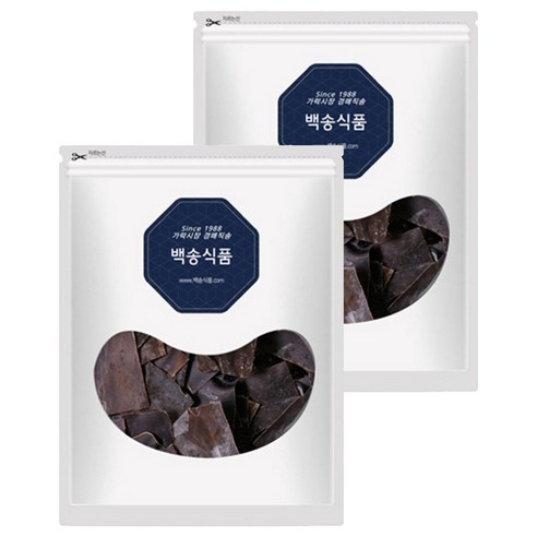 백송식품 완도산 자른 사각 다시마, 300g, 2개