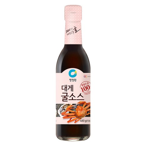 유니크앤몰 100% 굴과 대게의 감칠맛!! 청정원 대게 굴소스 480g, 2개