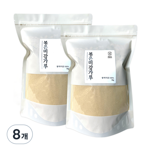 헬로우그린 볶은 미강 가루, 8개, 1kg