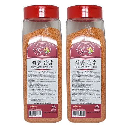 네이쳐 스파이스 짬뽕 분말, 650g, 2개