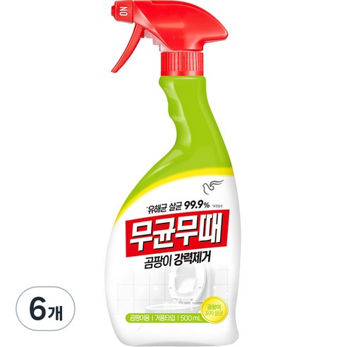무균무때 곰팡이용, 500ml, 6개