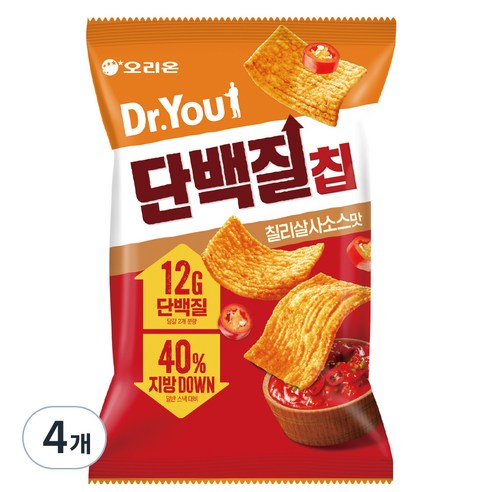 닥터유 단백질칩 칠리살사소스맛, 5개, 60g