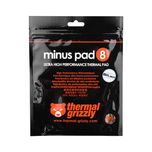 ThermalGrizzly minus pad8 CPU쿨러 120 x 20 x 0.5 mm 2개입, 2개