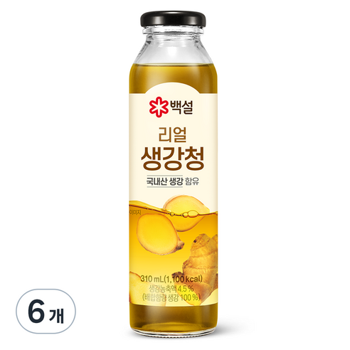 백설 리얼 생강청, 310ml, 6개