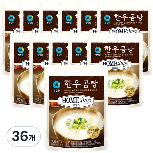 청정원 호밍스 한우곰탕, 300g, 36개